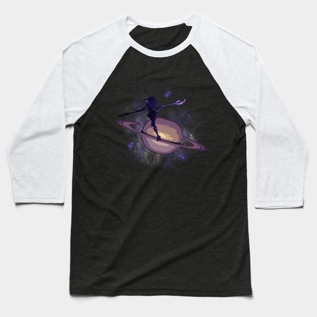 Galaxy Sailor Saturn Baseball T-Shirt by AntigoneHyde